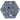 Vloertegel/Wandtegel Arcana Go Terrazzo Hexagon Kleur Blu Blauw 20x24