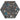 Vloertegel/Wandtegel Arcana Go Terrazzo Hexagon Kleur Nero Zwart 20x24