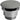 Sanitair Saniclear Clickwaste Keramiek Grijs Mat 7x8x7cm - Budget Tegels