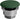 Sanitair Saniclear Clickwaste Keramiek Groen Mat 7x8x7cm - Budget Tegels