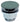 Sanitair Saniclear Clickwaste Solid Waskom Grijs Mat 7x8x7cm - Budget Tegels