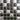 Wand Mozaïek Tegels Factory Keramiek Night Zwart Wit - Matje 30x30cm - Budget Tegels
