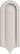 Wandtegel Villeroy Gala Decor Ivory Beige Glans 8x21 - Budget Tegels